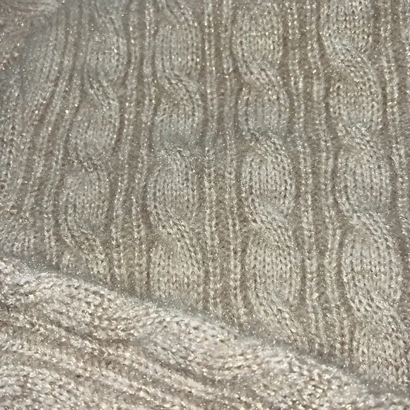 Lovers & Friends Everette Lurex Turtleneck Sweater in Nude - Picture 8 of 8